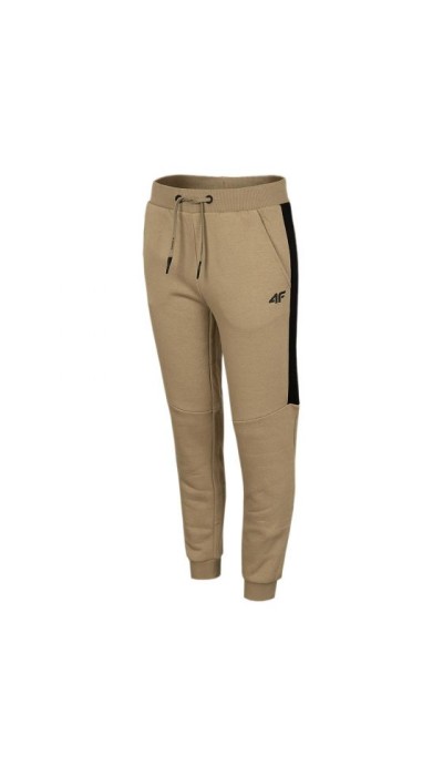 4F Παιδικό παντελόνι φόρμας φούτερ για αγόρι μπεζ